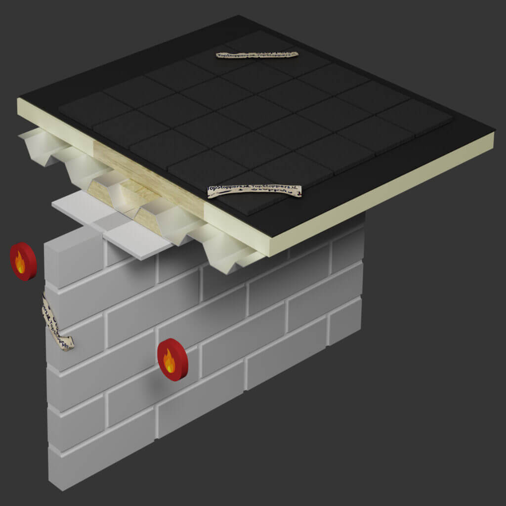 foto van een vlamscherm